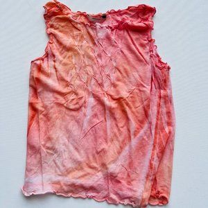 Grazia'lliani frill Crop tank Washed Orange ( XS )